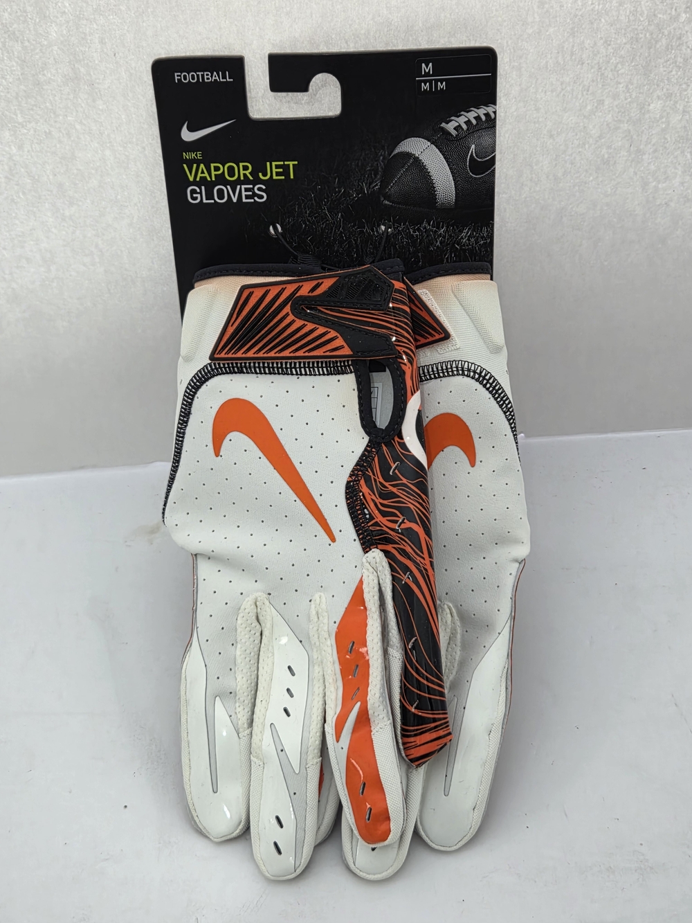Nike Vapor Jet football gloves Cincinnati Bengals NFL logo edition NWT